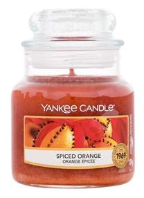 Žvakė, aromatinė Yankee Candle Spiced Orange, 20 - 30 h, 104 g, oranžinė sp.