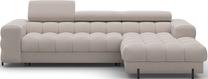 Kampinė sofa - lova Felro Sola 18, smėlio sp., dešininė, 181 x 285 cm x 93 cm