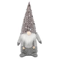 Kalėdinė dekoracija Christmas Touch SYMZB-212124, 15 cm, pilka sp.