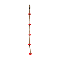 Laipiojimo virvė, 202 cm, raudona sp./smėlio sp.