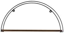 Sieninė lentyna Kalune Design Indicum, juoda sp./riešuto sp., 30 cm x 15 cm x 60 cm