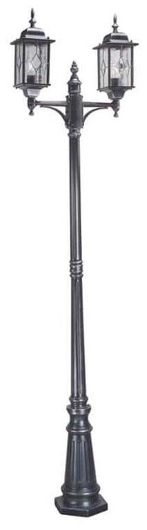 Brīvi stāvošs āra gaismeklis Elstead Lighting Wexford, 60W, E27, IP44, sudraba krās., 57 cm x 228.5 cm