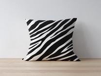 Dekoratyvinės pagalvėlės užvalkalas Mioli Decor 1087, balta sp./juoda sp., 43 cm x 43 cm