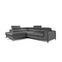 Kampinė sofa Laurence Sawana 05, tamsiai pilka sp., kairinė, 205 x 278 cm x 92 cm