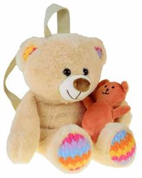 Vaikiška kuprinė Teddy ZA5683, smėlio sp., 40 cm x 17 cm x 30 cm