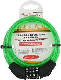 Spyna CarCommerce Bike Lock with Code, žalia sp., 650 mm