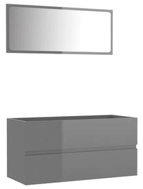 Vonios kambario baldų komplektas VLX 804898, pilka sp., 38.5 cm x 90 cm x 45 cm