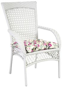 Lauko kėdė Garden4you Wicer, balta sp., 71.5 cm x 66 cm x 100 cm