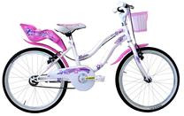 Vaikiškas dviratis, miesto Coppi CTB Lady CM1D20000.30BI, balta sp./rožinė sp., 20"