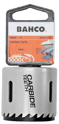 Karūna su karbidiniais dantimis Bahco Carbide Tipped Holesaw 3832-114-C, 11.4 cm