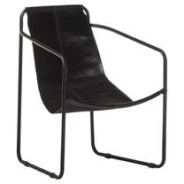 Krėslas VLX Real Leather 323727, juoda sp., 60 cm x 59 cm x 81 cm