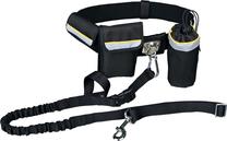 Suņu pavada Trixie Hands Free 1275, melna krās., 1-1.35 m x 25 mm