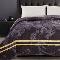 Lovatiesė DecoKing Tropical, juoda sp./pilka sp., 170 cm x 270 cm