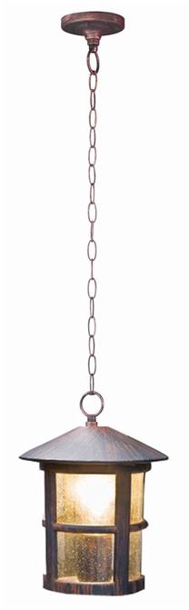 Lauko pakabinamas šviestuvas Vagner SDH, 60W, E27, IP44, ruda sp./juoda sp., 20 cm x 88 cm