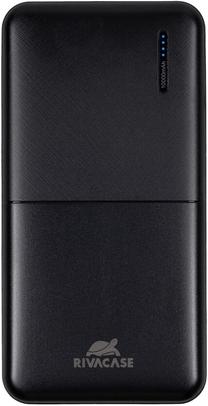 Lādētājs-akumulators (Power bank) Rivacase VA2150, 10000 mAh, 5 - 10 W, melna krās.