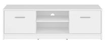 TV staliukas, ąžuolo/balta, 138.5 cm x 46.5 cm x 42.5 cm