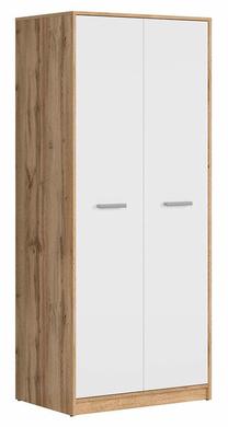 Spinta Matos, ąžuolo/balta, 80 cm x 54.5 cm x 189 cm