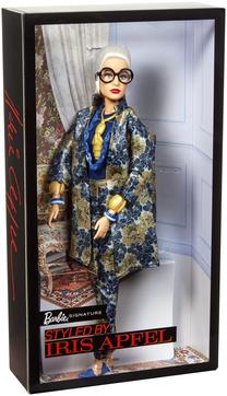 Кукла Mattel Barbie Iris Apfel Doll 4 Fwj28, 31 см, синий цв.