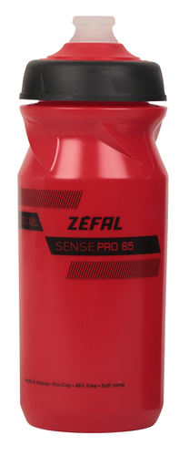 Dviračių gertuvė Zefal Sense Pro 65, silikonas/polipropilenas (pp), raudona sp.