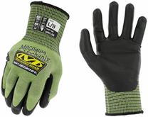 Darbo pirštinės odinės Mechanix Wear SpeedKnit, suaugusiems, žalia sp., XL, 24 vnt.