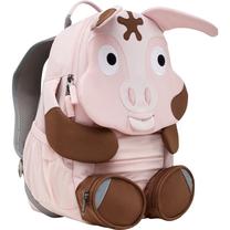 Vaikiška kuprinė Affenzahn Big Friend Tonie Pig, ruda sp./rožinė sp., 31 cm x 12 cm x 20 cm
