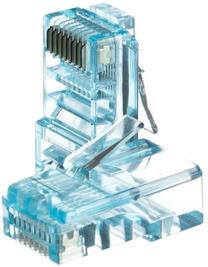 Netrack RJ45 8P8C UTP For Stranded Cable Cat. 5e 100pcs. Blue
