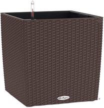 Gėlių vazonas Lechuza Cube Cottage 30 3500, plastikinis, 30.48 cm x 30.48 cm, ruda sp.