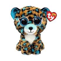 Pliušinis žaislas leopardas Meteor Beanie, mėlyna sp./ruda sp., 15 cm
