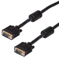 Vads Akyga D-Sub (VGA) - D-Sub (VGA) DSUB 15-pin, DSUB 15-pin, 15 m, melna krās.