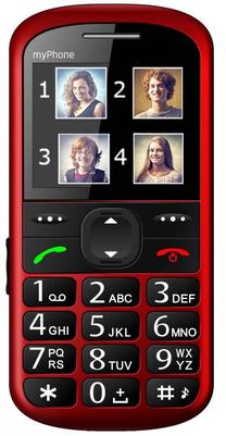 Telefons ar pogām MyPhone HALO 2, 24 MB, sarkana krās.
