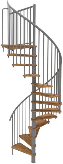Sraigtiniai laiptai Minka Spiral Smart, 120 cm x 305.5 cm