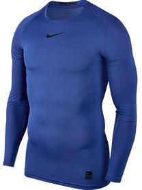 Футболка с длинными рукавами, мужские Nike, синий цв., l