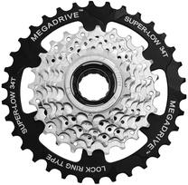 Žvaigždžių kasetė SunRace MFM4S FRWE162, plienas, sidabro sp./juoda sp.