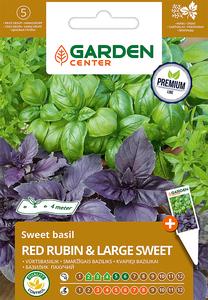 Sėklos Garden Center kvapnusis bazilikas RED RUBIN AND LARGE SWEET, 10 g, 4 m