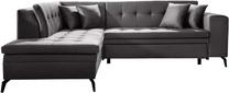 Kampinė sofa Lanvin Savoi 6, tamsiai pilka sp., kairinė, 210 x 260 cm x 93 cm
