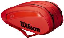Tenisa soma Wilson Federer DNA 12 Pack Tennis Bag Red, sarkana krās.