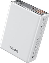 Lādētājs-akumulators (Power bank) WEKOME Tint Series WP-27, 10000 mAh, 20 - 22.5 W, balta krās.
