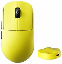 Bezvadu spēļu pele Scyrox V8 Wireless SCYROX-V8-YELLOW, 2.4ghz wireless / usb, dzeltena krās.