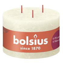 Küünal, kuju Bolsius Rustic Shine Soft Pearl, 57 h, valge v.