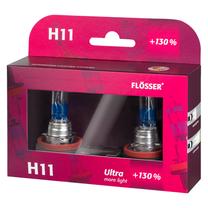 Automobilio lemputė Flosser Ultra Plus +130% F2110260, halogeninė, balta sp., 12 V