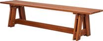 Lauko suoliukas Riva, ruda sp., 180 cm x 40 cm x 43 cm