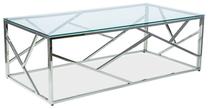Žurnalinis staliukas Modern Escada A, 1200x600x400 mm, sidabro sp. Prekė su pažeista pakuote.