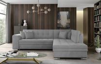 Kampinė sofa Pieretta Paros 05, šviesiai pilka sp., dešininė, 205 x 260 cm x 80 cm