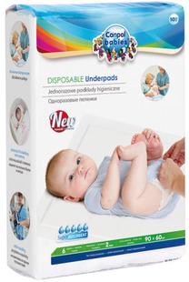 Vienreizlietojamais maiņas paklājiņš Canpol Babies Disposable Underpads, 90 cm x 60 cm, 10 gab.
