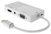 Адаптер MicroConnect Mini DP - DVI/HDMI/VGA/Audio MDPDVIHDMIVGAAA Mini DisplayPort male, DVI/HDMI/VGA/Audio female, белый цв.