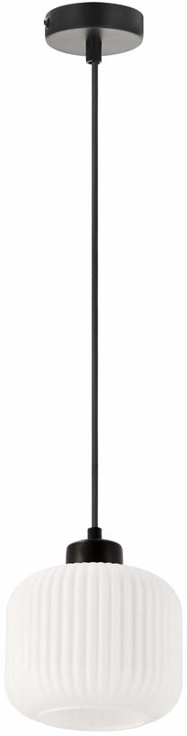 Lampa griesti Candellux Lighting Estilo 31-49926, E27, 1 x 40 W, balta krās. / melna krās.