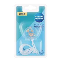 Čiulptukų ir kramtukų laikiklis Canpol Babies 10/877, 0 mėn., smėlio sp.