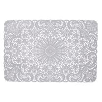 Stalo padėkliukas Home4you Lace, 45 cm x 30 cm, Sidabro sp.