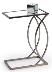 Žurnalinis staliukas, nikelio, 46 cm x 25 cm x 60 cm