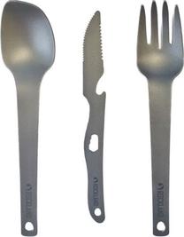 Turistinis stalo įrankių rinkinys Rockland Titanium Pure, titanas, 4 cm, pilka sp., 3 vnt.